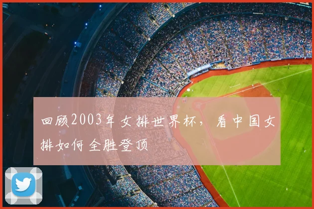回顾2003年女排世界杯,看中国女排如何全胜登顶